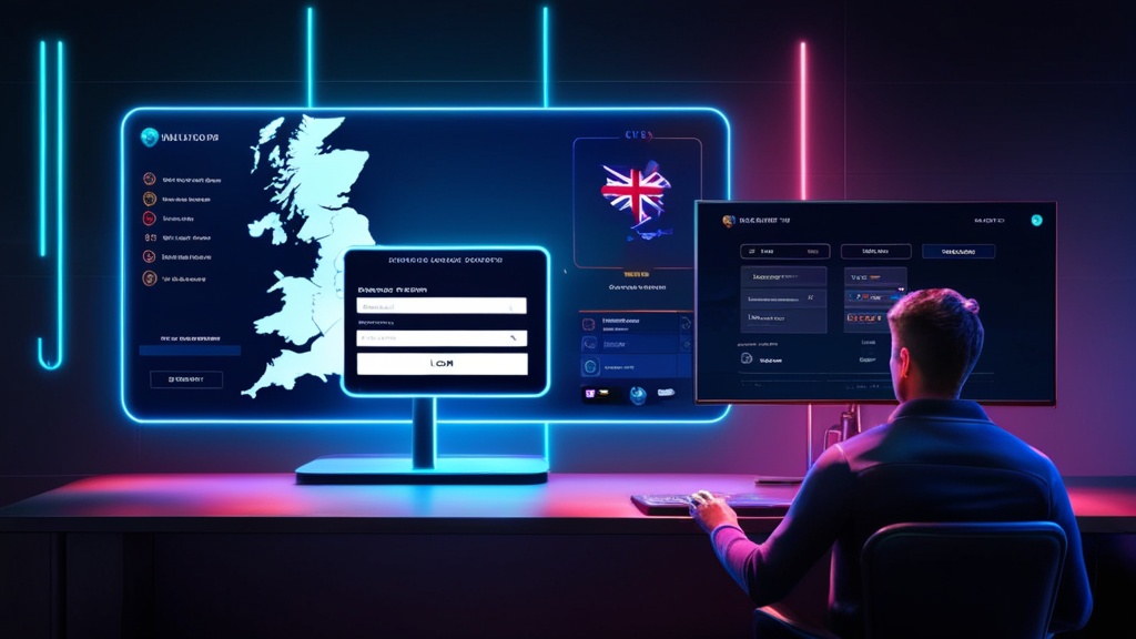 UK player reviewing regional login details on a secure casino account screen